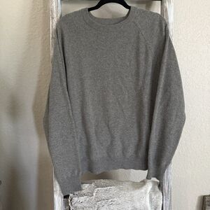 Men’s Cashmere Sweater Calloway Golf  Grey Size L Soft Luxury Country Club Yacht